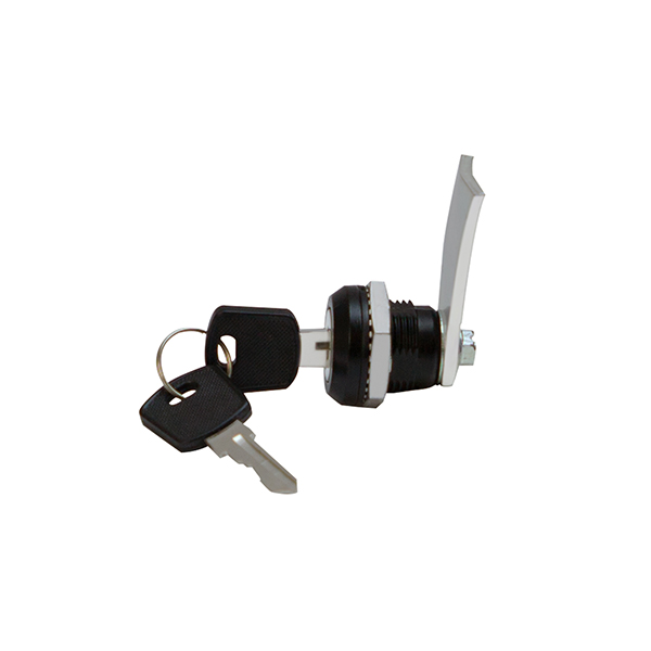 MS705-3E Cam Lock, 90° Rotation, Black Coated Zinc Alloy, Key Lockable