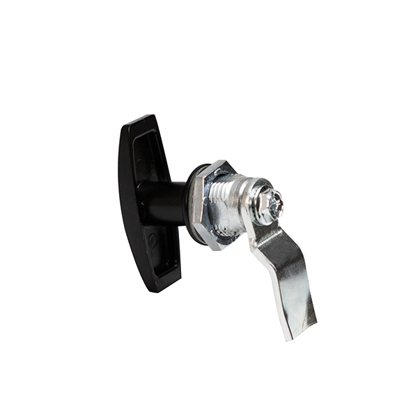 MS705-3U Cam Lock, Zinc Alloy or PA Base, 90° Rotation, White Zinc-Plated Finish