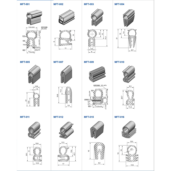 BT6089 001   MFT Series Rubber Gaskets | Multiple Industry Profiles | Compatible Sealing Solutions