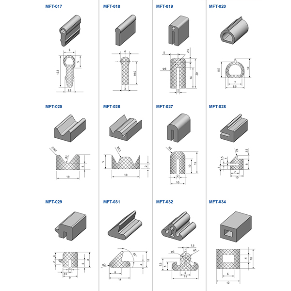 FS6089 002 MFT Series Rubber Gaskets (MFT-001 to MFT-034)
