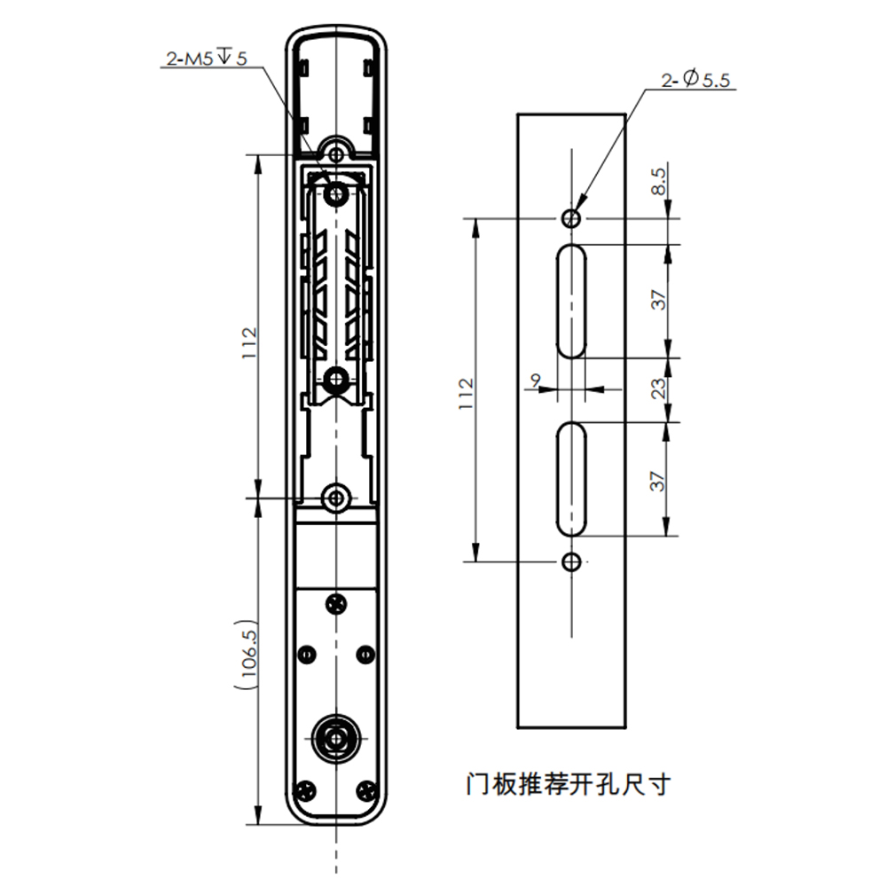 MS867-3 Multi-Functional Swing Handle Lock with Tool-Type Cylinder, Zinc Alloy Base