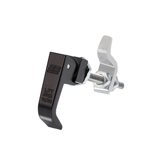 MS326 Swell Latch, Heavy Duty, Zinc Alloy, Powder Coated, Black