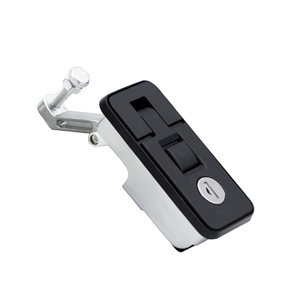 MS6018 Compression Lever Latch, Swinghandle, Key Locking, Adjustable Grip Range, Zinc Alloy, Black Powder Coat, Two Sizes