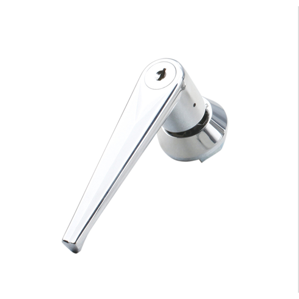 MS301-1 L-Handle Cam Lock, Zinc Alloy, 90° Turn, Key Lockable, Chrome-Plated Finish