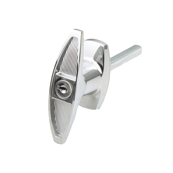 MS316 T-Handle Lock, Zinc Alloy, 90° Turn, Key Lockable, Chrome-Plated, High Load Capacity