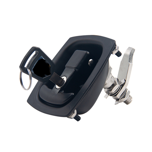 MS866-40 Push-to-Close Compression Latch with Stainless Steel Body and Locking Mechanism