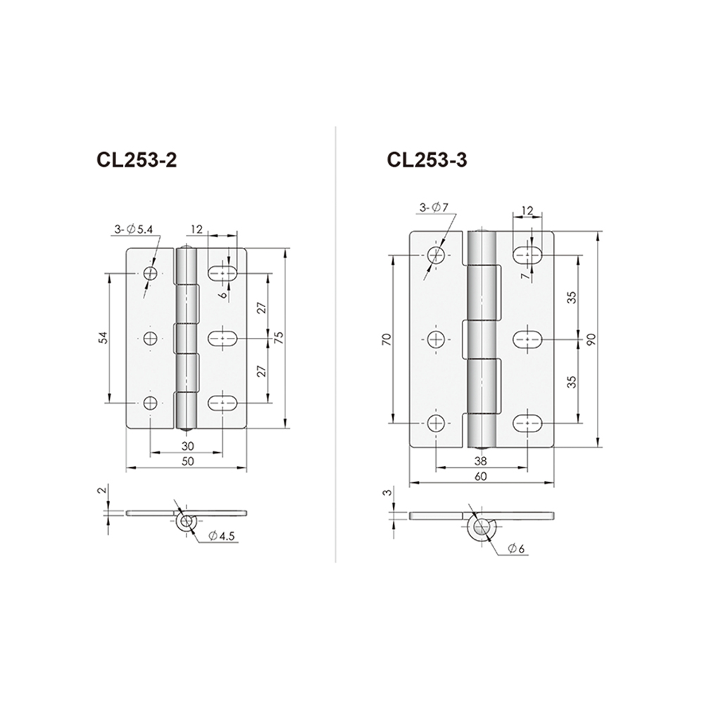 CL253 Series Hinge, Concealed Mounting, 120° Opening, Zinc Alloy, Black Matte Finish