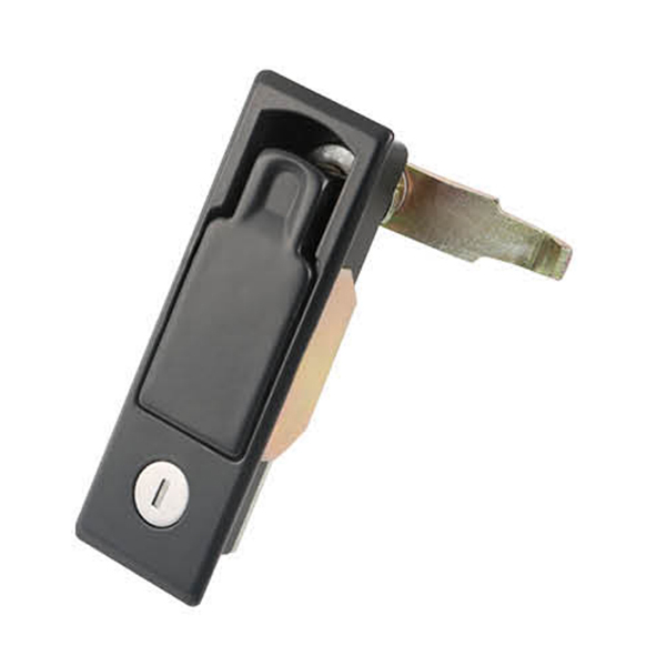 MS727 Swinghandle Latch, Key Locking, Adjustable Stop Depth, Zinc Alloy, Black Powder Coated