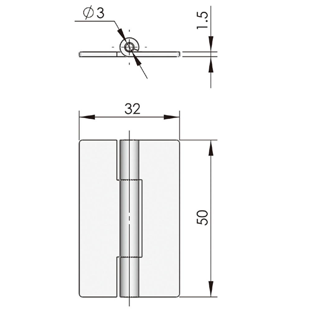 CL253 Series Hinge, Concealed Mounting, 120° Opening, Zinc Alloy, Black Matte Finish