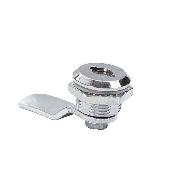 MS722 Cam Lock with Polished Chrome Finish, Zinc Alloy Base, 90° Turn Lock