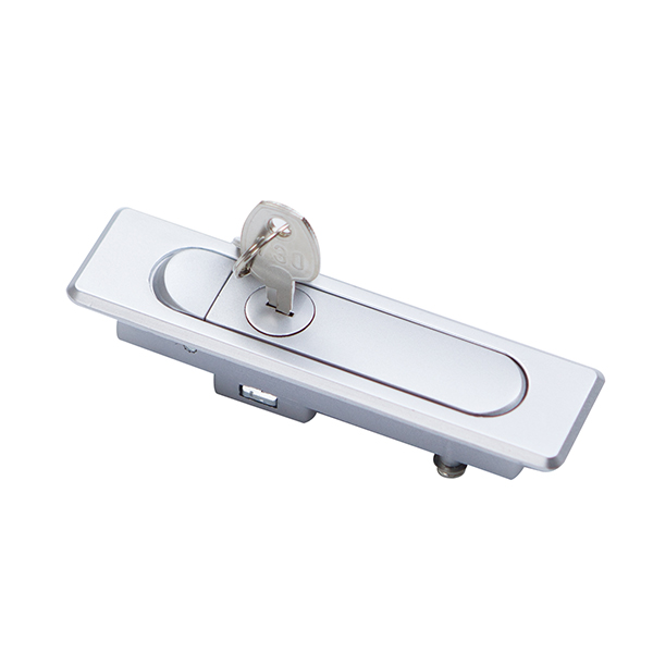 MS730 Swinghandle Latch, Key Locking, Zinc Alloy, Compatible with Variable Panel Heights, Black and Silver Finishes