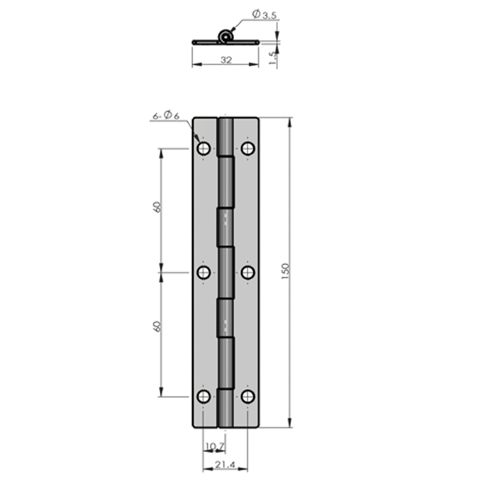 CL253 Series Hinge, Concealed Mounting, 120° Opening, Zinc Alloy, Black Matte Finish