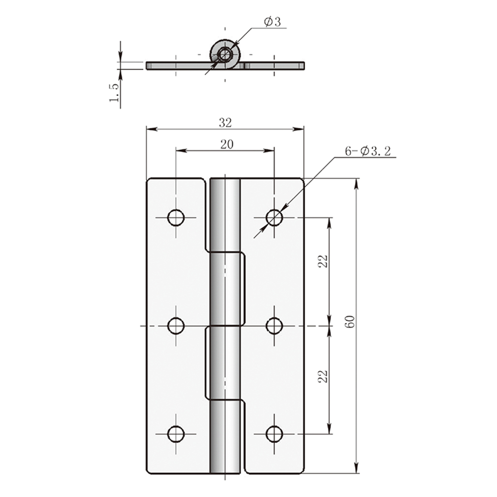 CL253 Series Hinge, Concealed Mounting, 120° Opening, Zinc Alloy, Black Matte Finish