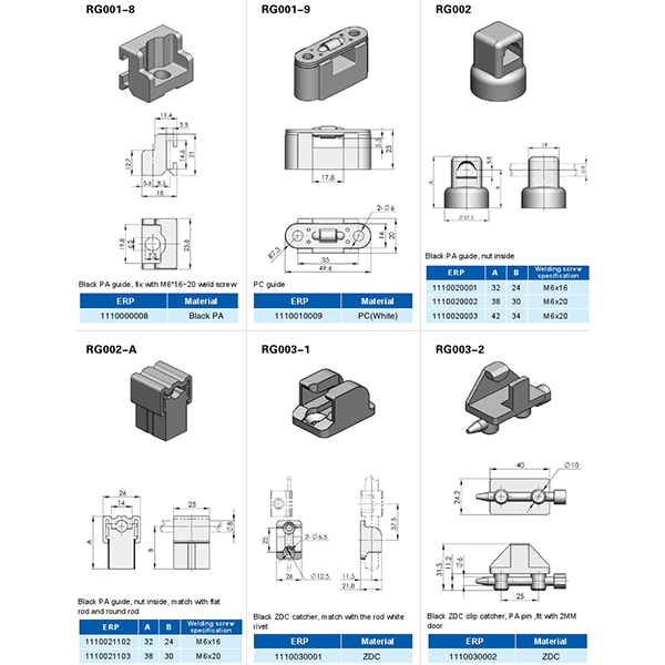  BT6083 Guide & Catch Components