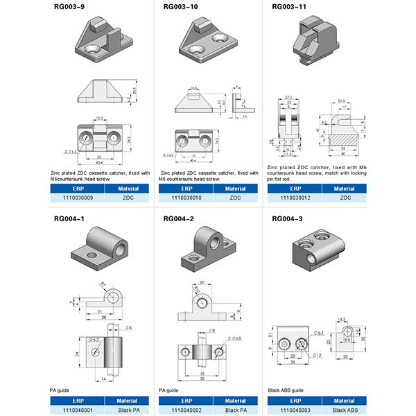  BT6083 Guide & Catch Components