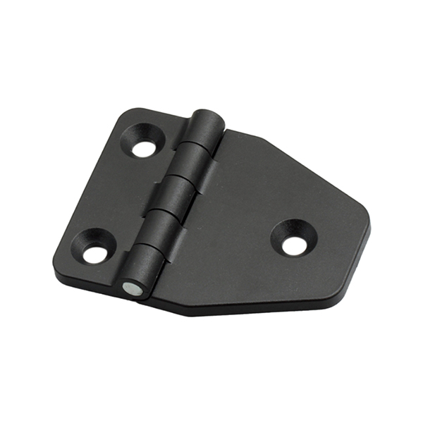 CL148 Industrial Hinge, 180° Opening, Black PA and Zinc-Plated Steel Pin, High Load Capacity