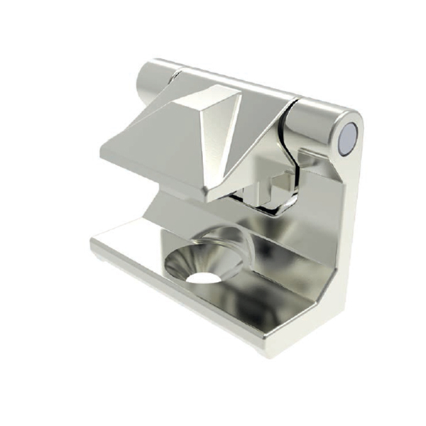 BT6578 Zinc Alloy Chrome-Plated Concealed Hinge, 180° Opening Angle - Ideal for Cabinets and Enclosures