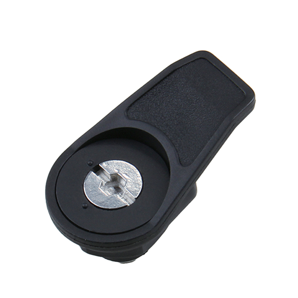 MS745-4 Quarter-Turn Lock with Plastic Base, 90° Rotation, and Optional Pull Handle