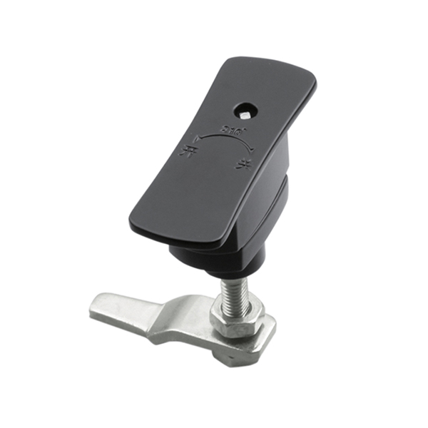 MS822 Cam Latch – Zinc Alloy, 90° Rotation, Adjustable Handle, Black Coating