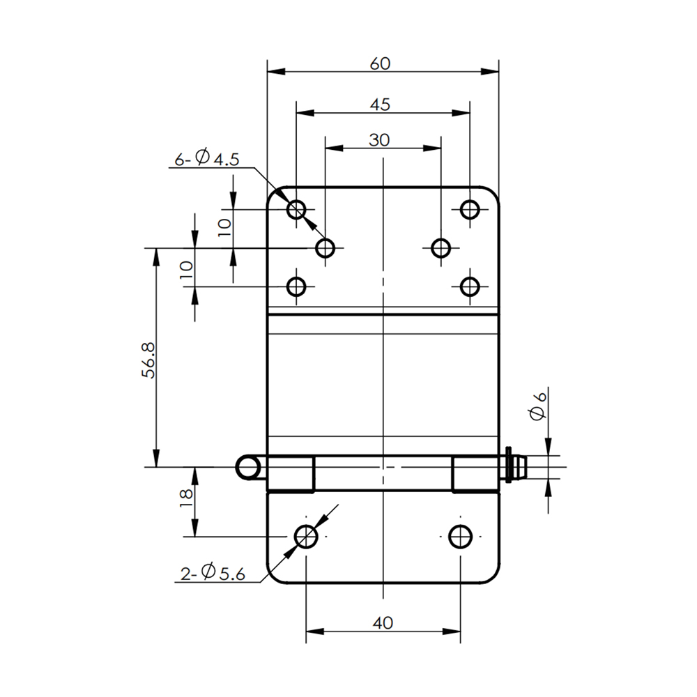 CL181 Detachable Carbon Steel Hinge with Galvanized Finish