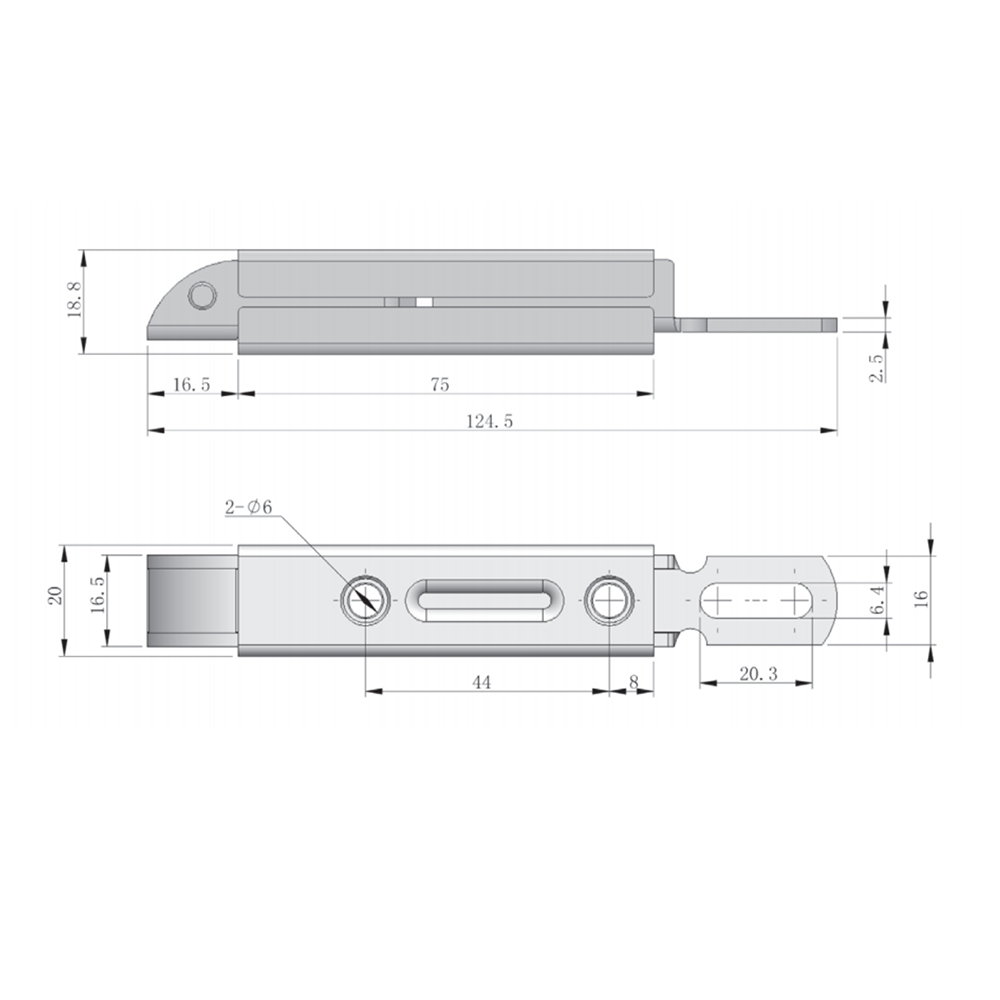 DK633 Sliding Bolt Latch with Adjustable Lock Tongue